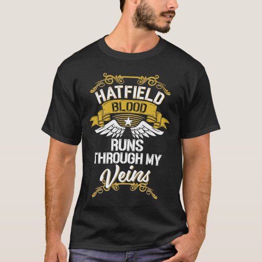 T-shirt Le Sang De Hatfield Traverse Mes Veines (Devant)