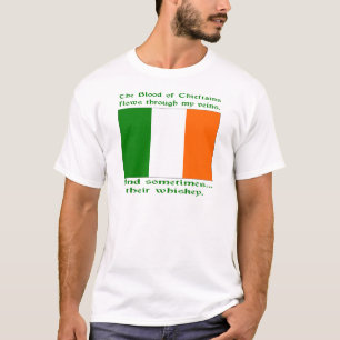 T-shirt Le sang des chefs coule dans les veines parfois du