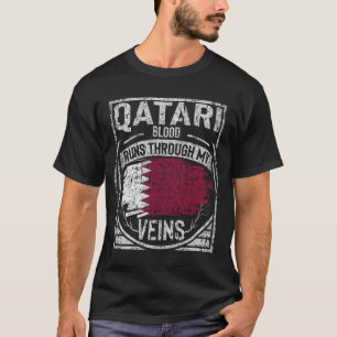 T-shirt Le Sang Du Qatar Traverse Mes Veines