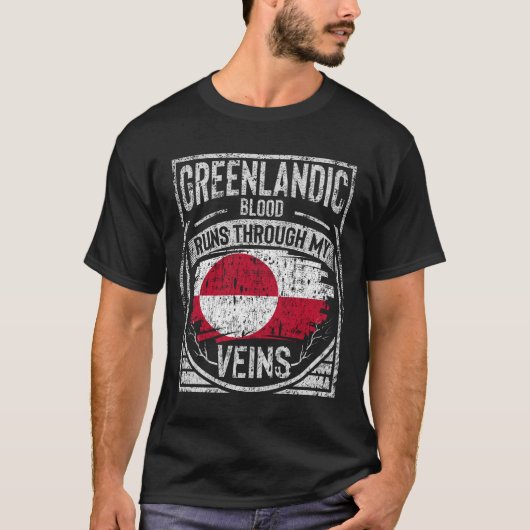 T-shirt Le Sang Groenlandais Traverse Mes Veines (Devant)