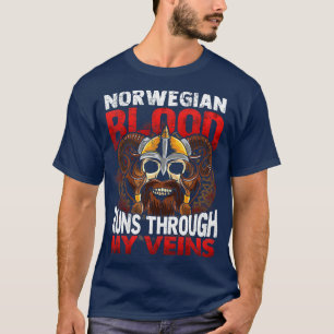 T-shirt Le Sang Norvégien Traverse Mes Veines Viking