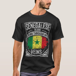 T-shirt Le Sang Sénégalais Traverse Mes Veines