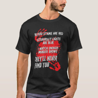 T-shirt Le Sang Tend Rouge UlUV Lumières Bleu Ils Neve