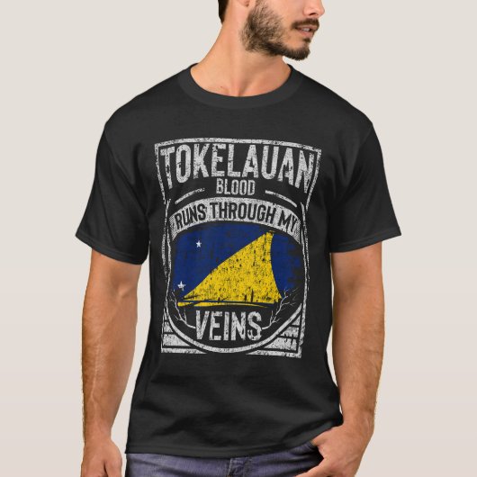 T-shirt Le Sang Tokélaou Traverse Mes Veines (Devant)