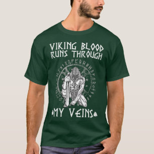 T-shirt Le sang viking tourne à travers 2