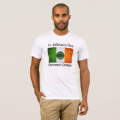T-shirt Le sapeur-pompier de St Patrick de la savane (Devant entier)