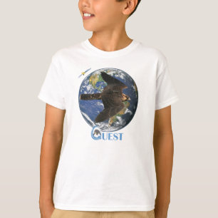 T-shirt Le satellite de recherche badine la pièce en t