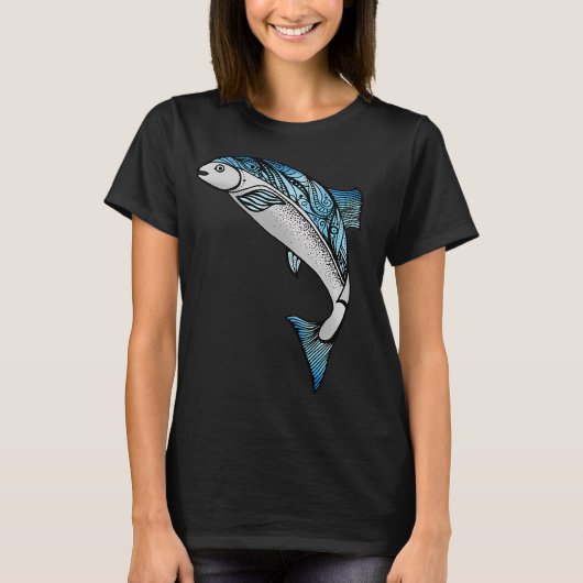 T-shirt Le Saumon de la Connaissance (Devant)