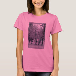 T-shirt Le saupoudrage de Ladie de la neige