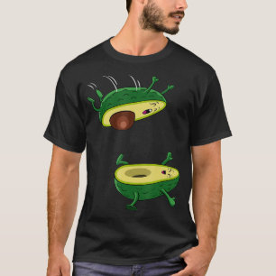 T-shirt Le saut à l'avocat du fruit kawaii