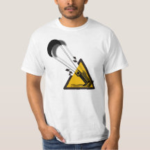 Le saut. Chemise humour kite surf