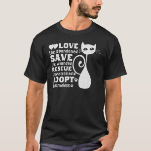 T-shirt Le sauvetage et l'adoption des animaux Aimer les a