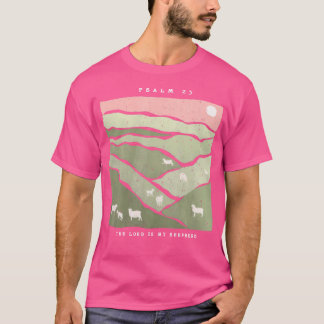 T-shirt Le Seigneur Est Mon Pasteur Bible Verse Jésus Mout
