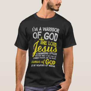 T-shirt Le Seigneur Jésus Armor De Dieu Croix foi chrétien