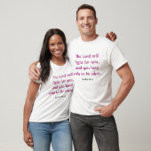 T-shirt Le seigneur luttera pour vous, 14h14 d'exode (Unisexe)