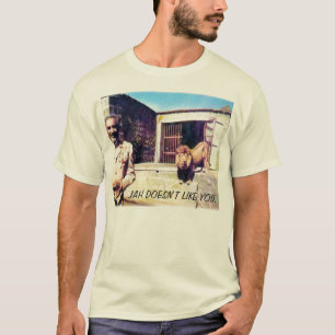 T-shirt le selassie-lion, JAH NE VOUS AIME PAS