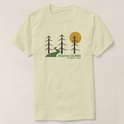 T-shirt Le sentier du parc national des dunes d'Indiana (Design devant)