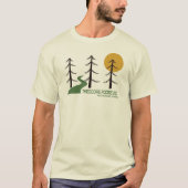T-shirt Le sentier du parc national Theodore Roosevelt (Devant)
