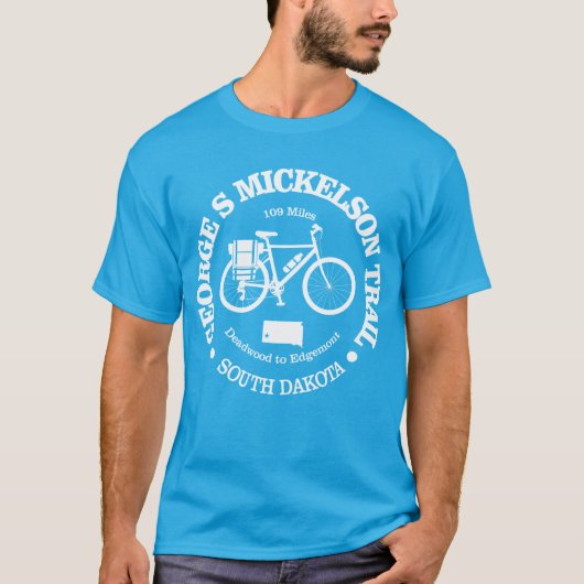 T-shirt Le sentier George S Mickelson (cyclisme) (Devant)