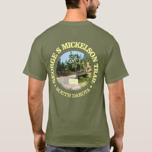 T-shirt Le sentier George S Mickelson, Dakota du Sud. (Dos)