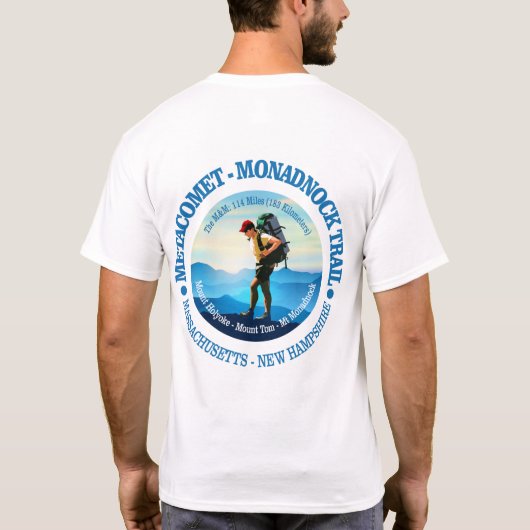 T-shirt Le sentier Metacomet-Monadnock (Hiker C) (Dos)