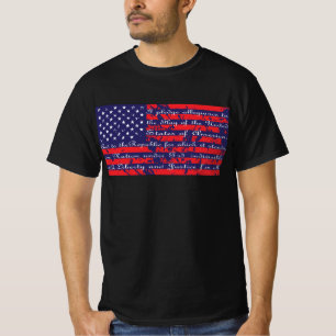 T-shirt Le serment d'allégeance au drapeau des États-Unis