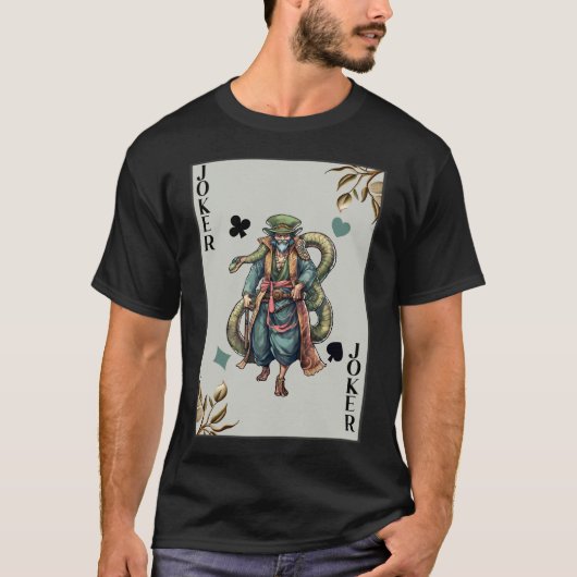 T-shirt "Le serpent à feuilles du Joker" (Devant)