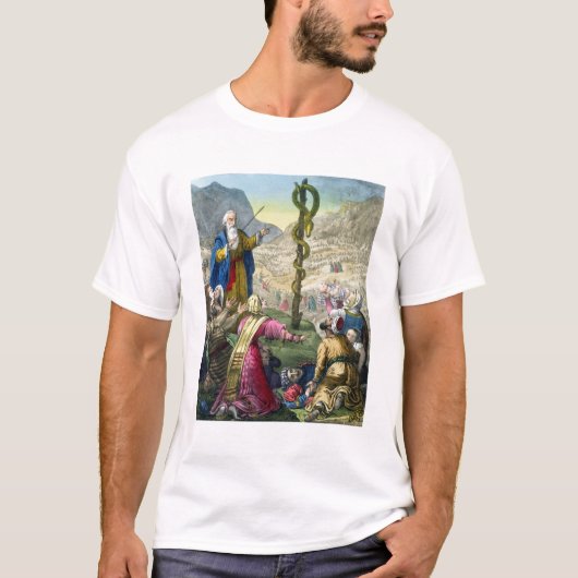 T-shirt Le serpent d'airain, d'une bible imprimée par (Devant)