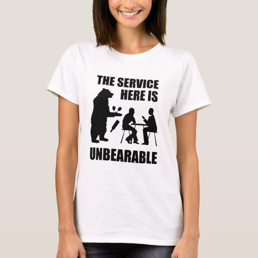 T-shirt Le Service Ici Est Insupportable (Devant)