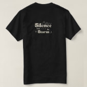 T-shirt Le silence contient ma tempête (Design dos)