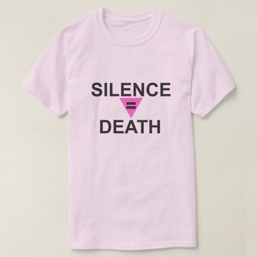 T-SHIRT LE SILENCE ÉGAL À LA MORT (Design devant)
