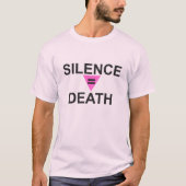 T-SHIRT LE SILENCE ÉGAL À LA MORT (Devant)