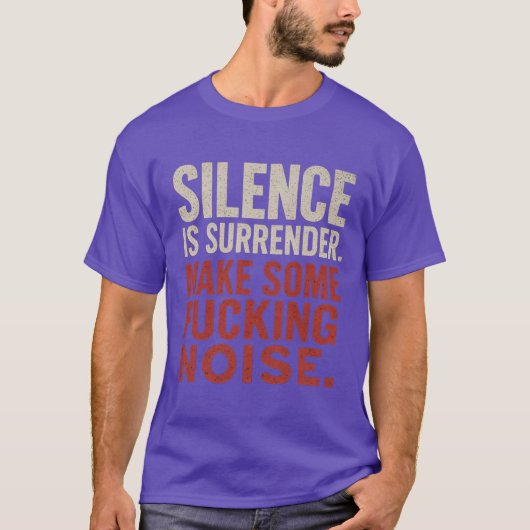 T-shirt Le silence est rendu (Devant)