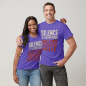 T-shirt Le silence est rendu (Unisexe)