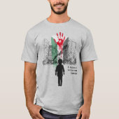 T-shirt Le silence est un dommage collatéral -Solidarité p (Devant)