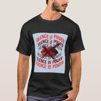 T-shirt Le silence est un pouvoir Typographie audacieuse A