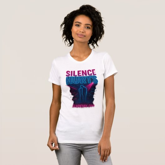 T-shirt Le silence fait mal (Devant entier)