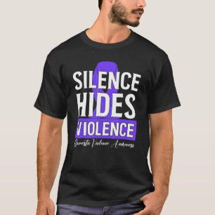 T-shirt Le silence masque la violence conjugale