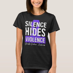 T-shirt Le silence masque la violence conjugale
