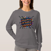 T-shirt Le silence parle plus fort (Devant)