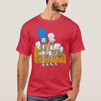 T-shirt Le Simpsonzz Skeletons Treehouse Of Horror Couch