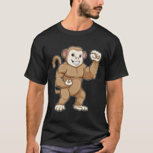 T-shirt Le singe comme culturiste au Bodybuilding