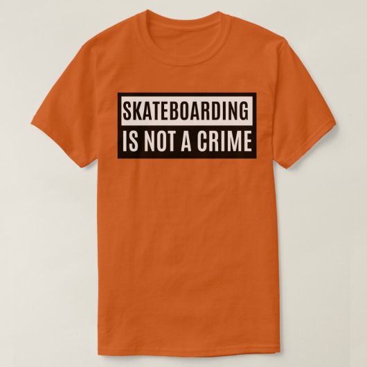 T-shirt Le Skateboard N'Est Pas Un Crime 2 1 (Design devant)