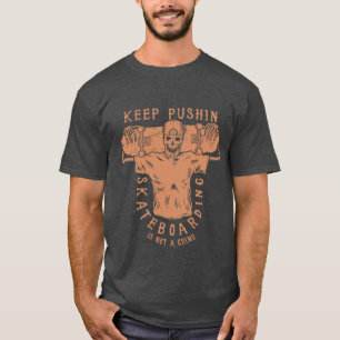 T-shirt Le Skateboard N'Est Pas Un Crime-Squelette Skateur