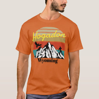 T-shirt Le ski du bassin du Hogadon Wyoming