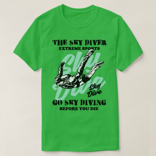 T-shirt Le Skydiver (Design devant)