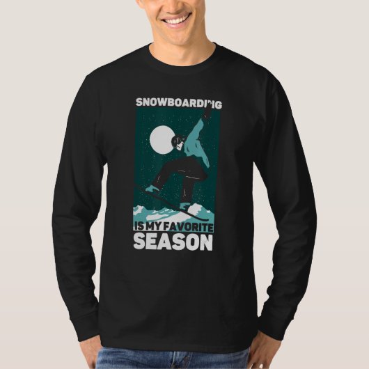T-shirt Le snowboard est ma saison préférée (Devant)