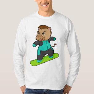 T-shirt Le snowboarder de Horse