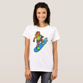 T-shirt Le snowboarder de Horse (Devant entier)