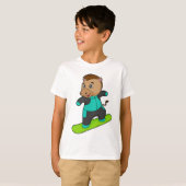 T-shirt Le snowboarder de Horse (Devant entier)